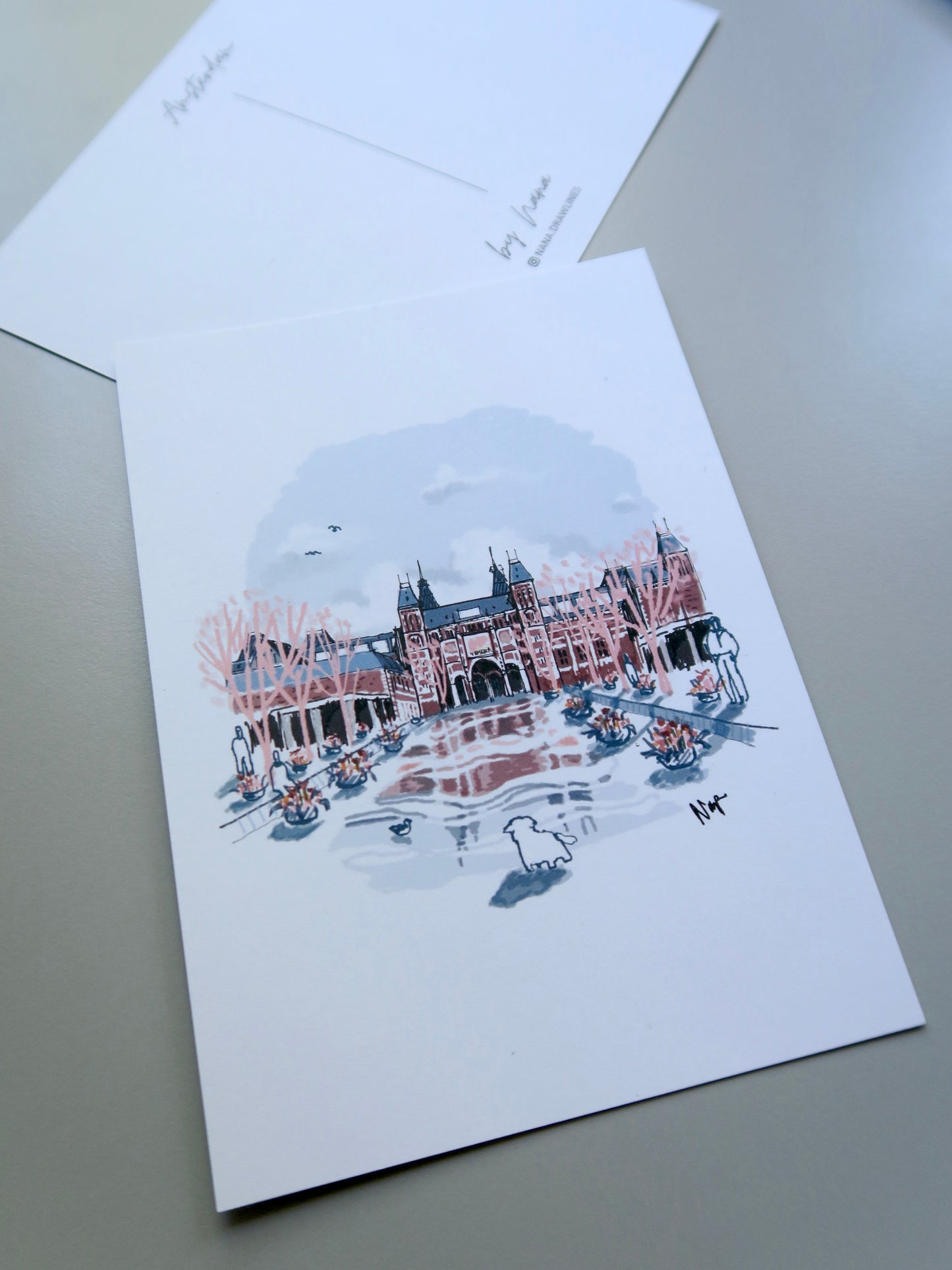 Amsterdam's Rijks Museum - Postcard