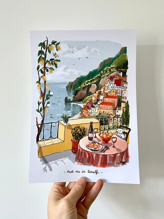 Amalfi Art Poster ☀️🍋