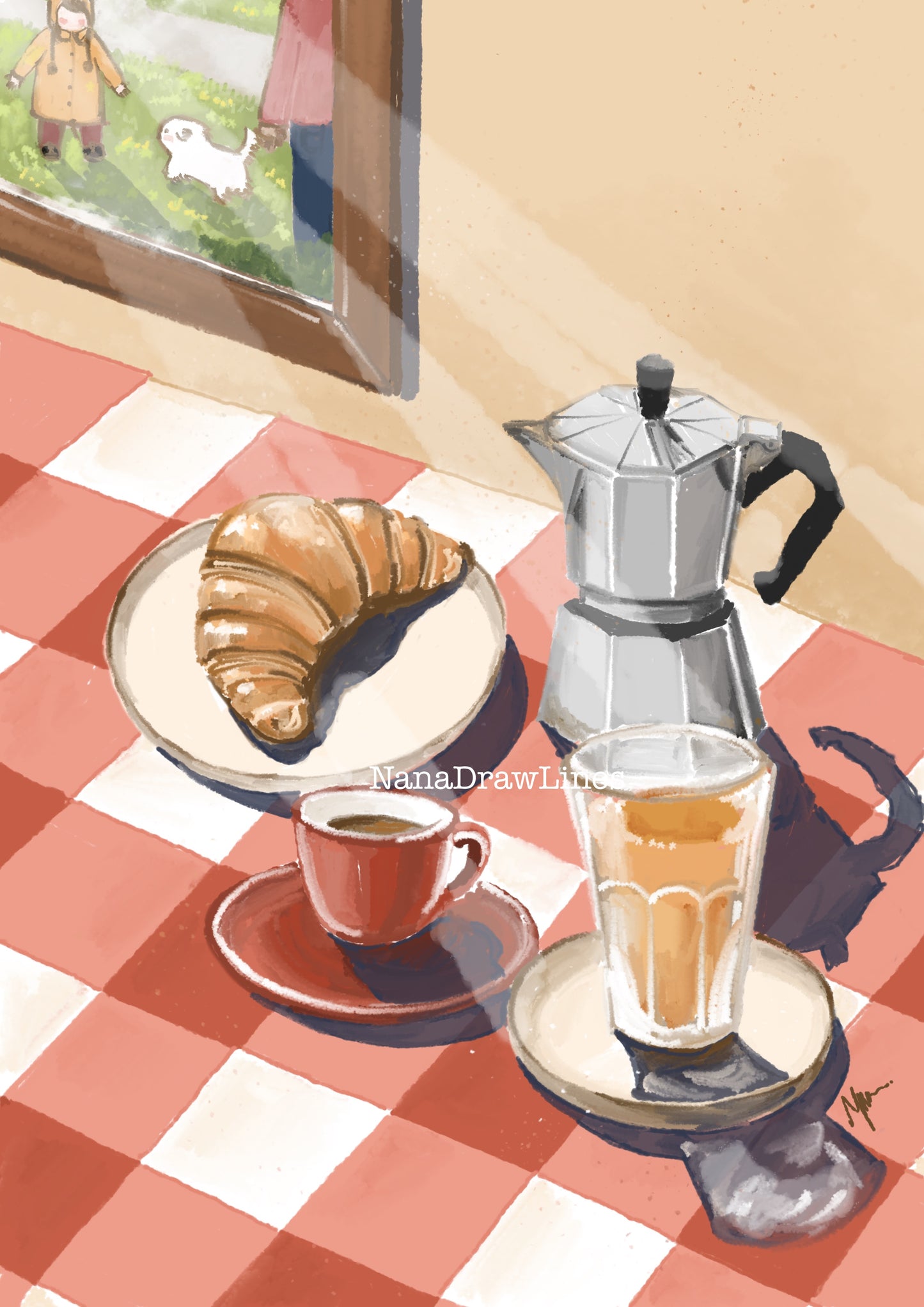 Breakfast Art Poster 🥐